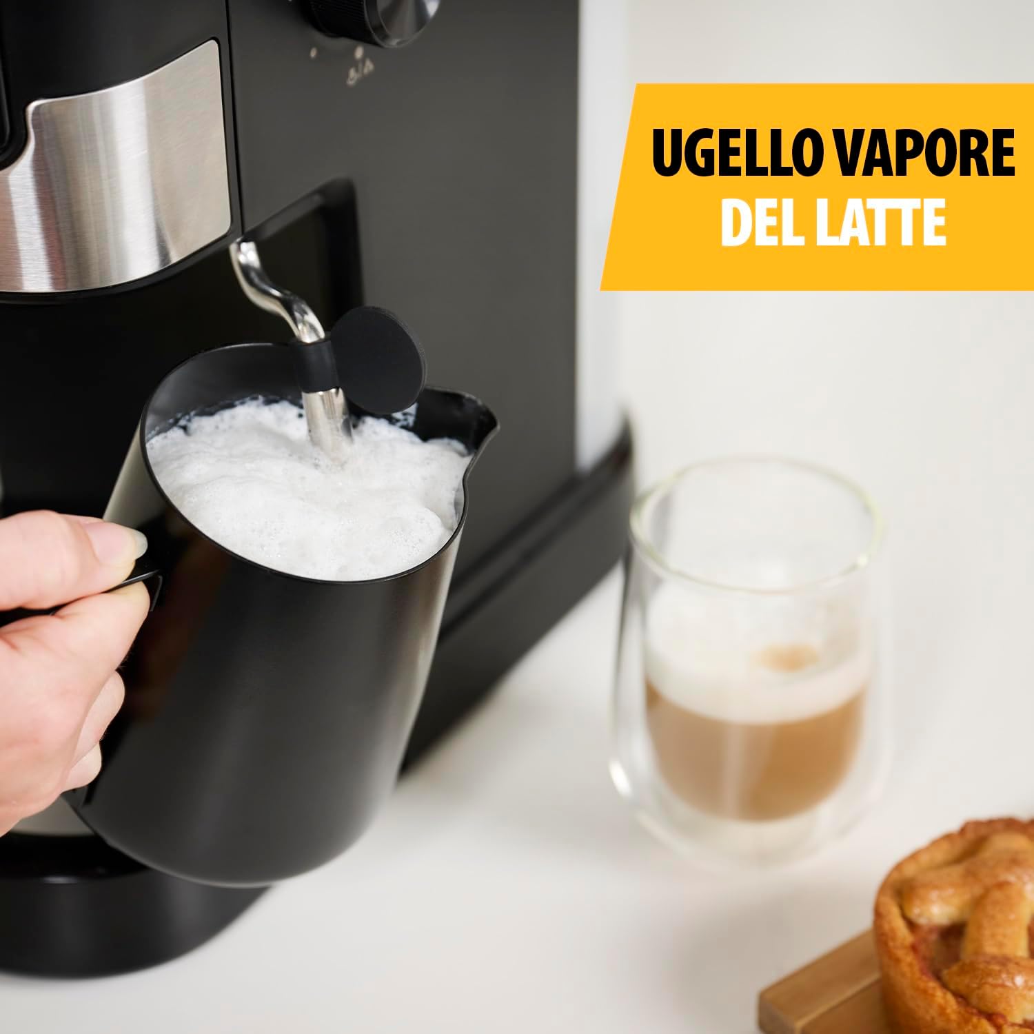 Tristar Macchina per Espresso 2 tazze alla volta | Adatta per capsule Nespresso e caffè macinato | Scaldino per tazze | Lavabile in lavastoviglie | 20 bar | 1100 W | CM-2278