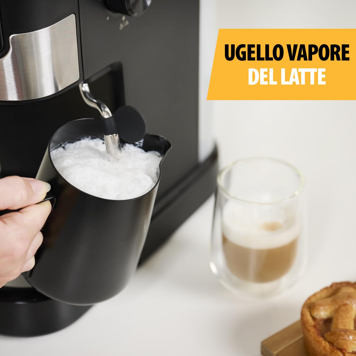 Tristar Macchina per Espresso 2 tazze alla volta | Adatta per capsule Nespresso e caffè macinato | Scaldino per tazze | Lavabile in lavastoviglie | 20 bar | 1100 W | CM-2278