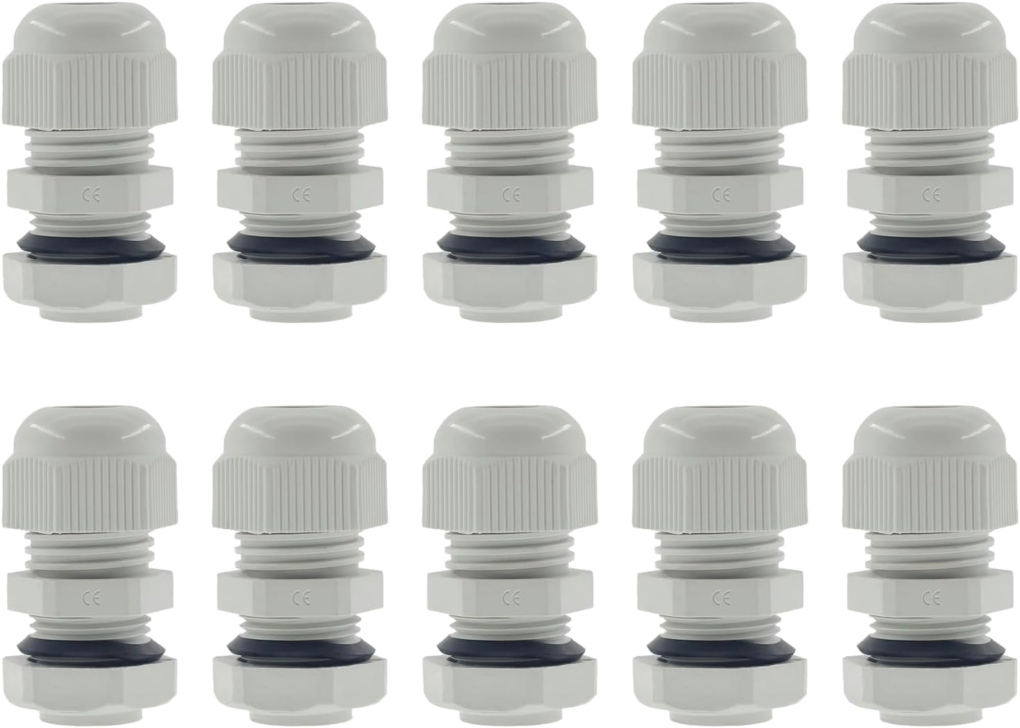 Wocloer 54 Pcs Cord Grip Cable Glands Kit, 1/4" 3/8" 1/2" 3/4" 1" NPT ...