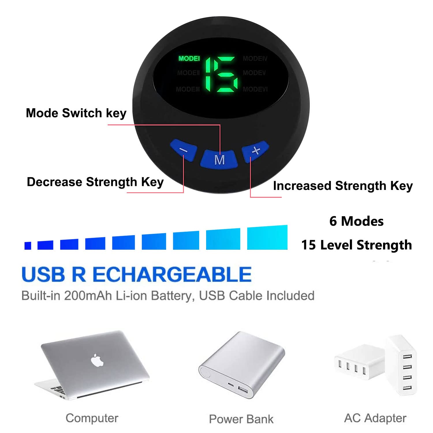 AILEDA Electrostimulateur Musculaire EMS – Ceinture Abdominale + électrodes Bras/jambes, 6 Modes, 10 Intensités, Rechargeable, Pour Abdos, Bras Et Cuisses