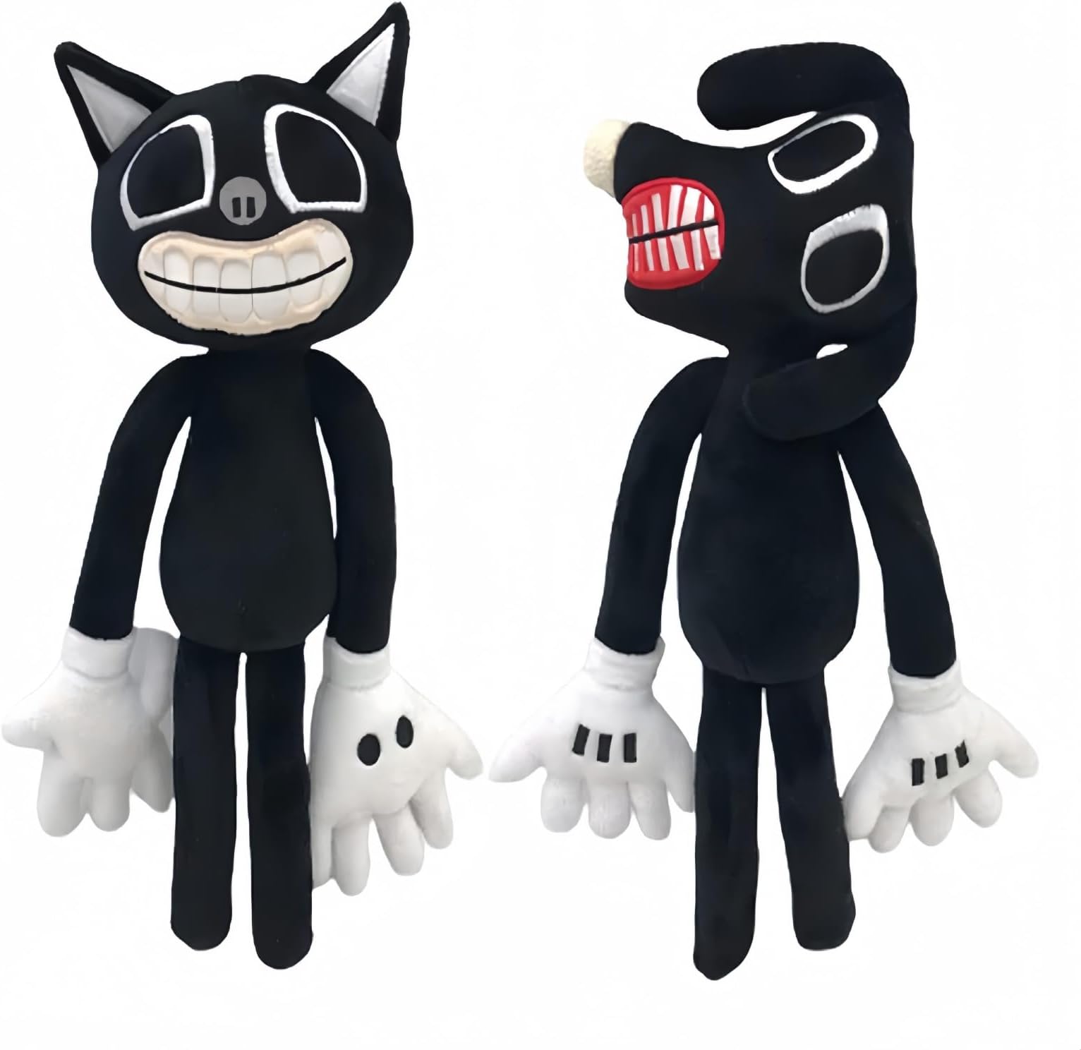 Siren Head Plush Toys Cartoon Dog Cartoon Cat Cartoon Rabbit Plush Toys Halloween Christmas Horror Plush Toy for Home Party Gift Birthday Toy (Cat&Dog)