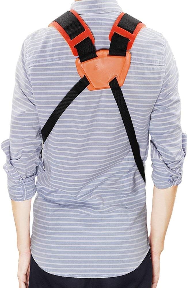 Hipa Safety Face Shield with Mesh Visor for Chainsaw Trimmer Pole Pruner + 4119 710 9001 String Trimmer Full Harness for STHIL FS, KM Series String Trimmer