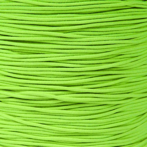 West Coast Paracord Bungee Elastic Nylon Shock Cord (1/32 Inch x 100 Feet, Neon Green)