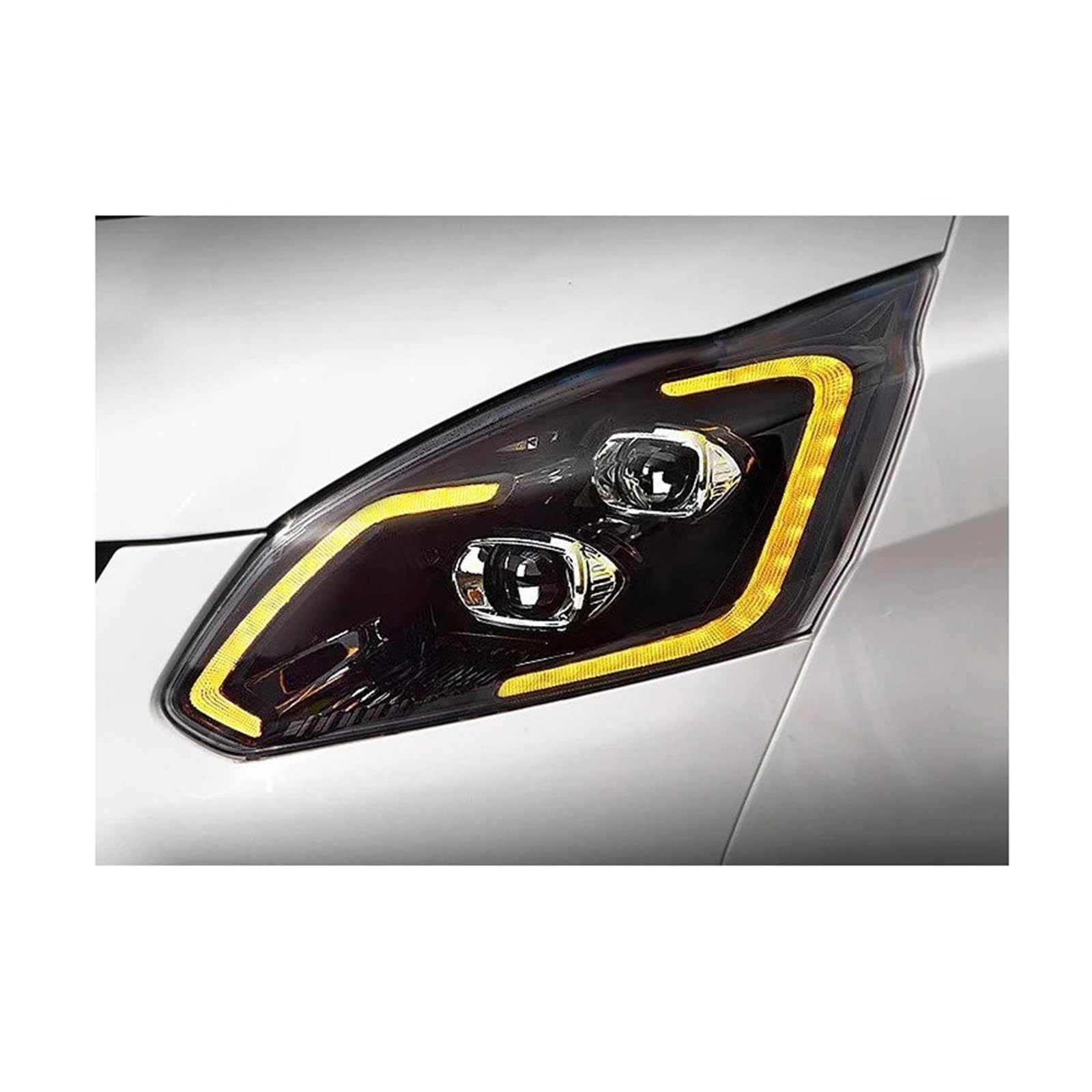 Gruppo Faro per Transit 2016-2022 Lampade per Auto Luci Anteriori Indicatori di direzione DRL Faro HID Proiettore Lente Refit Auto