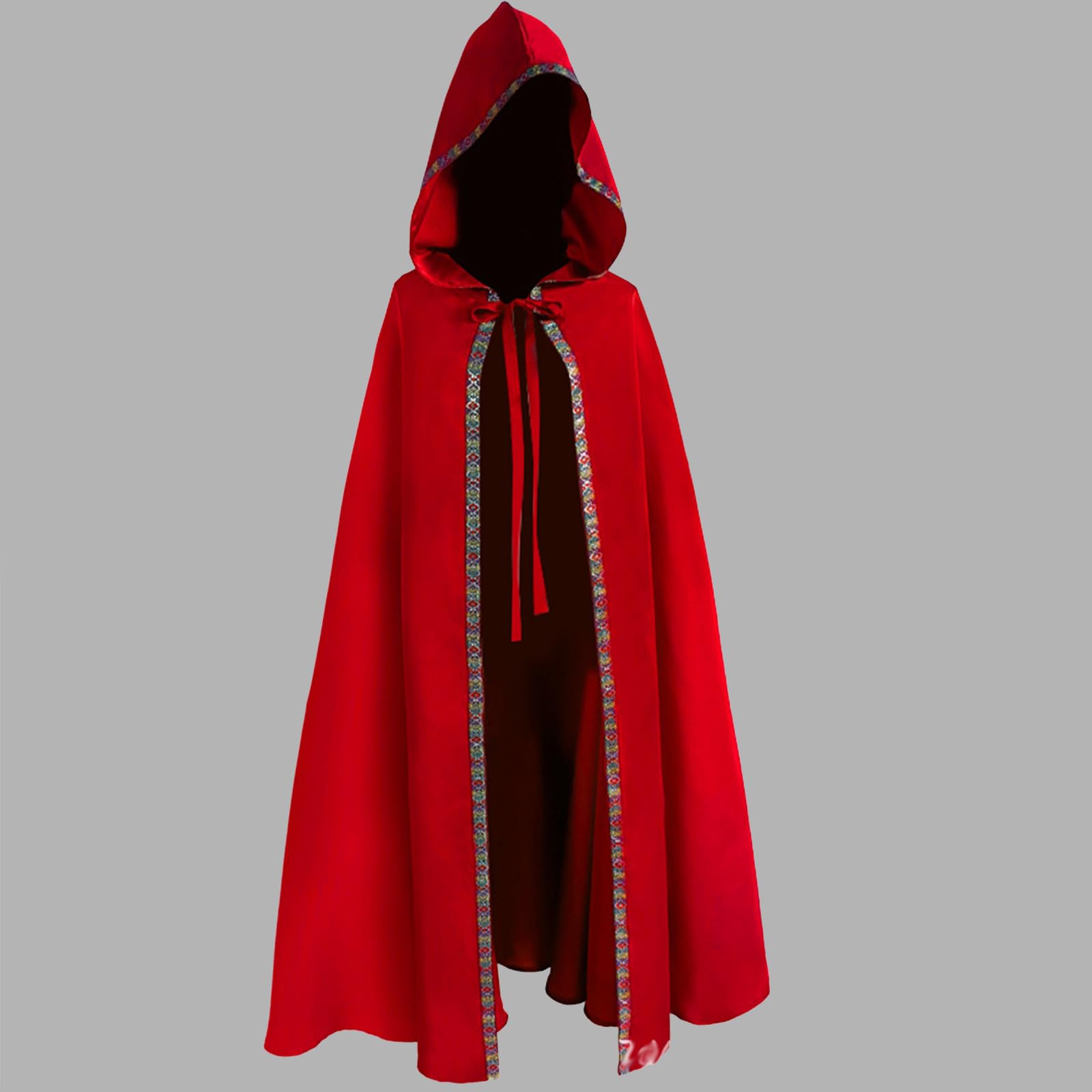 Costume Halloween Cape À Capuche De Sorcière Vampire Longue Vintage Pirate