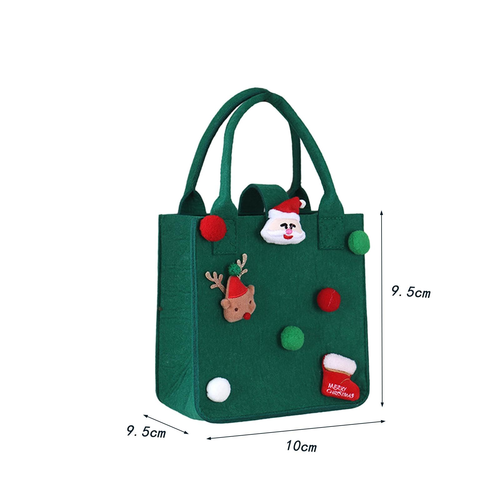Amazon｜KRDPMV クリスマストートバッグ2個、ハンドル付きクリスマス