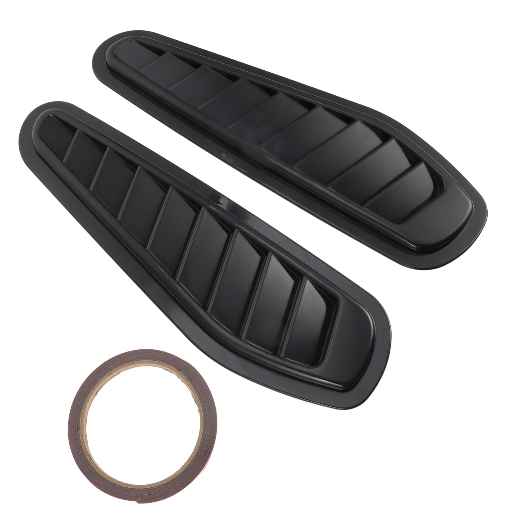 STOBAZA 1Pair Car Hood Vent Cover Engine Hood Decoration Easy Installation Durable Air Flow Trim for Car Modification Stylish and Practical Car Accessories