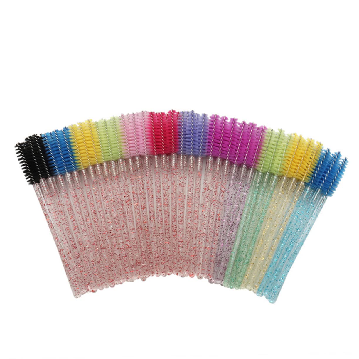 Ipetboom 100pcs Disposable Mascara Wands Crystal Eyelash Brush Separating Lashes Perfect for Professionals Home