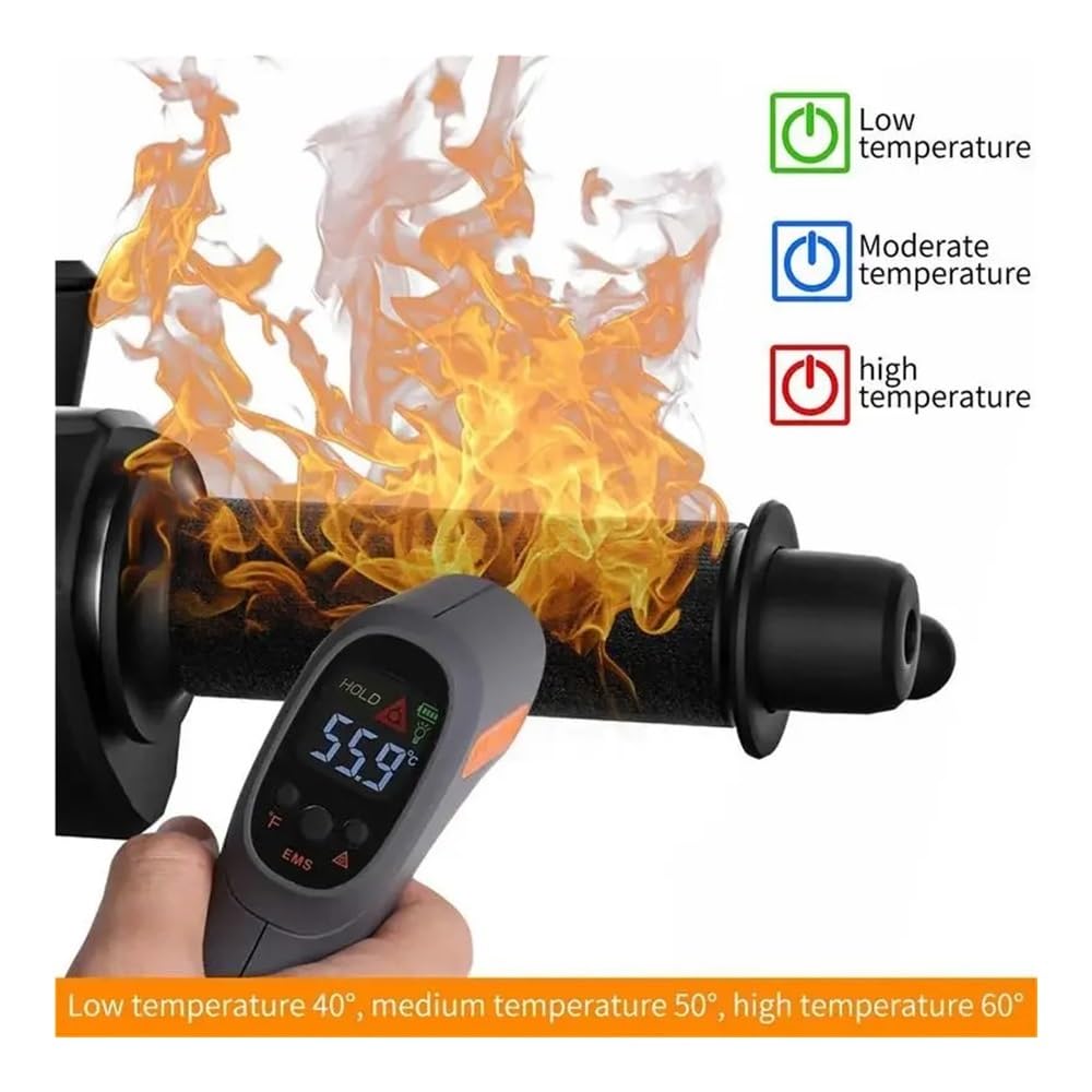 Manubrio Riscaldato Invernale Per Motocicletta, 12 V, Con Controllo Intelligente Del Manubrio Riscaldato A 3 Marce Per Motocicletta Handlebar manopoles