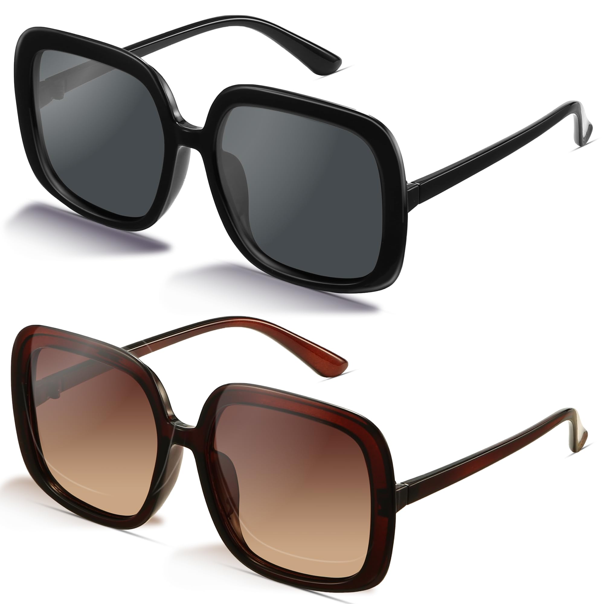 miyya Oversized Polarized Sunglasses Women, Trendy Retro Sun Glasses for Women 2025, Oversized Shades