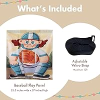 Vista 4 de Panel de Juego para Sofá de Juego Modular Panel de Juego Infantil para Niños Pequeños (Sofá no Incluido) (Béisbol)