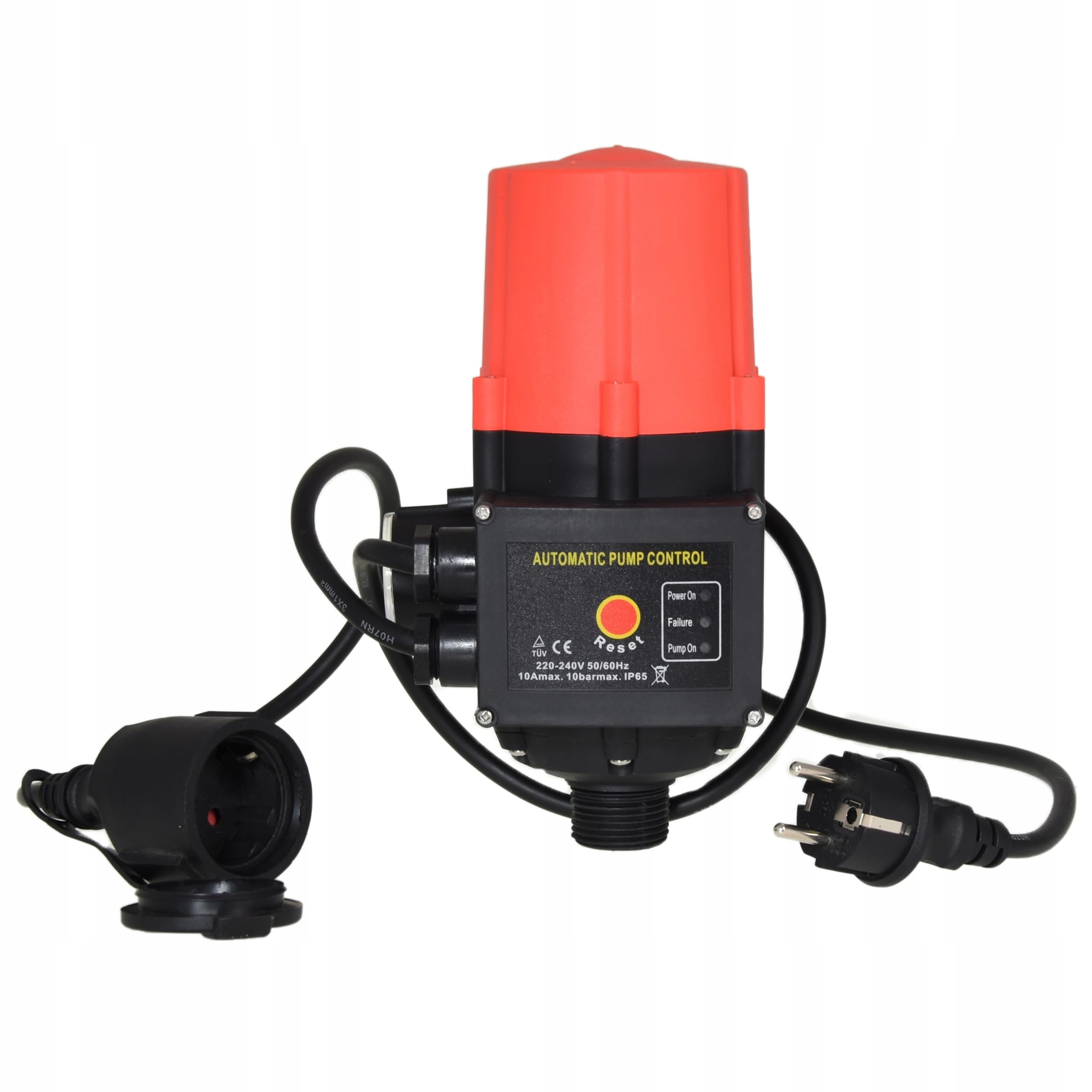 Pompe d’arrosage SET 100S (1100 W, 3600 l/h, pression 5 bar) - Pressostat CSK 21 Automatique Inclus - Commande de Pompe - Marche/Arrêt automatiques - pour Jardin Eau Potable - Irrigation, Alimentation