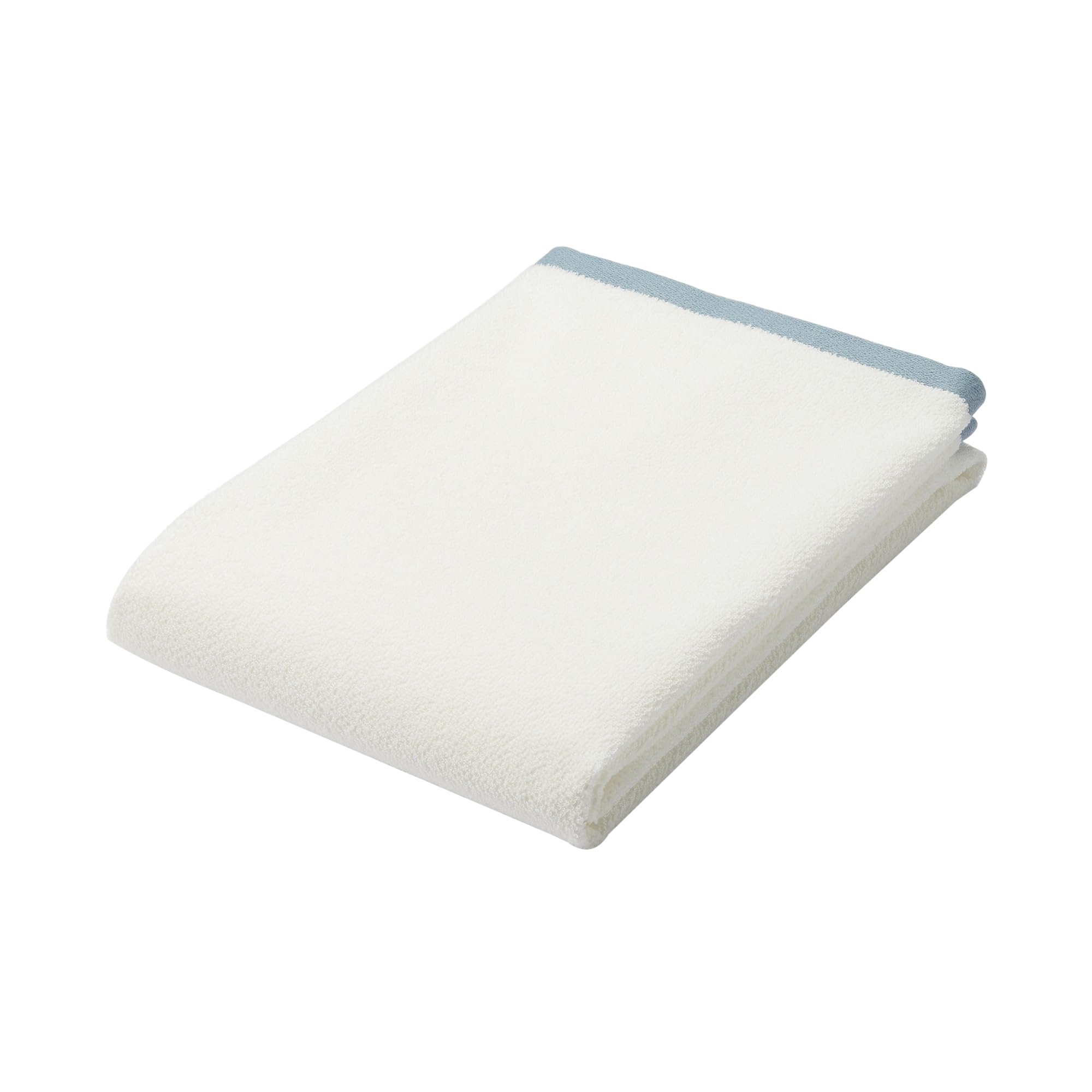 無印良品 Amazon｜無印良品 縁カラー付 バスタオル・2枚組 60×120cm・ブルー