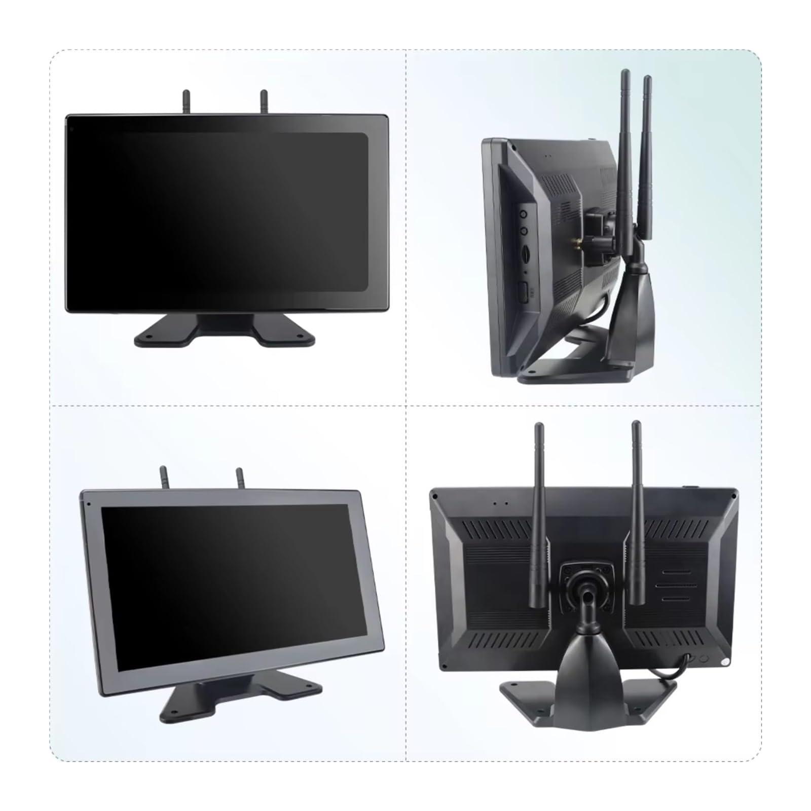 Grabadora DVR Digital Inalámbrica AHD 10'' Cámara Respaldo WiFi para Camiones Remolques Autobuses Autocaravanas Camionetas Cámara de Respaldo(Add 1 Camera,No SD Card)
