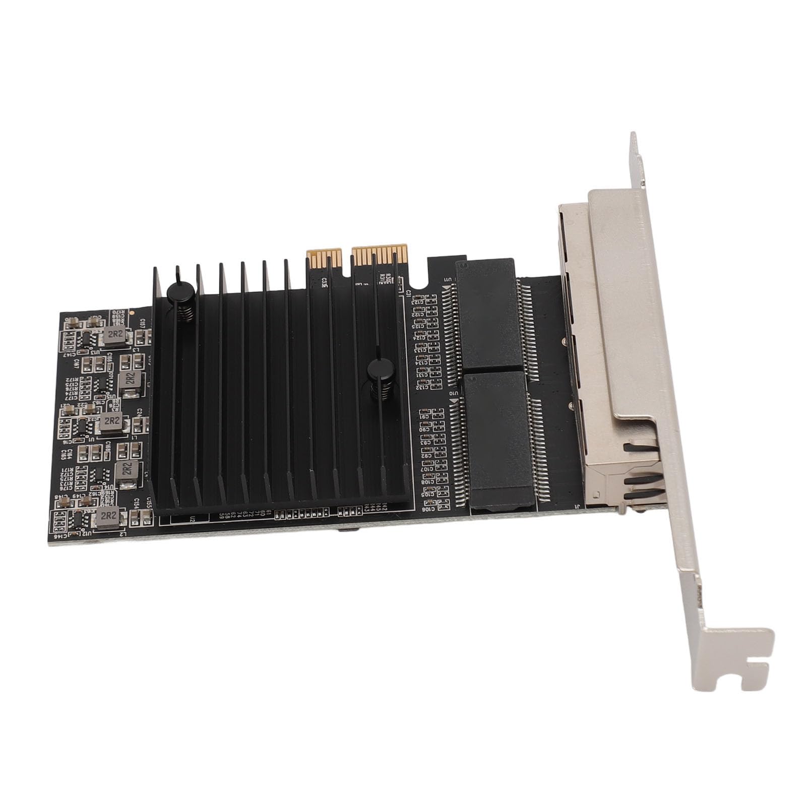 Carte Réseau Gigabit Ethernet, PCIe1X 10, 100, 1000 Mbps Gigabit Ethernet PCI Express, Adaptateur Réseau PCIE, Carte Réseau, Carte Ethernet pour PC, avec 4 Ports