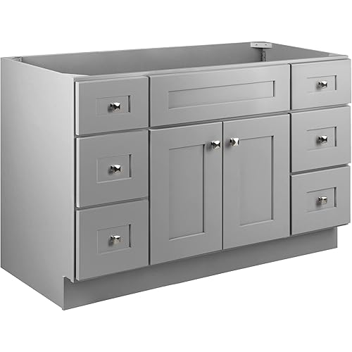 Design House Brookings Bathroom Vanity Cabinet, 48 x 21, Gray