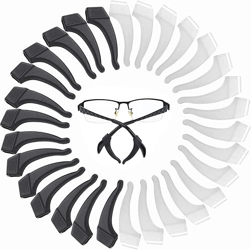 Miniatura 8 de MOLDERP 20 pares de sujetadores de correa para gafas deportivas para niños y adultos, retenedor de gafas, soporte antideslizante de silicona