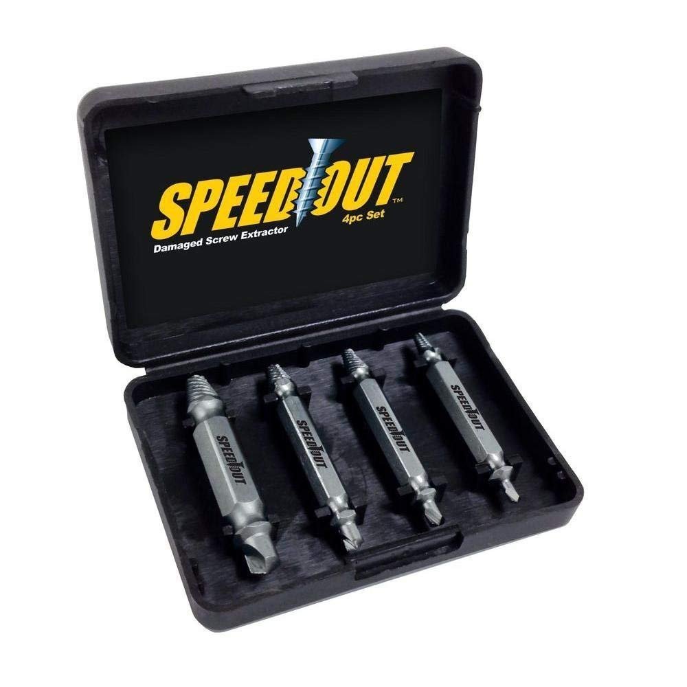 Drake 4pcs Screw Extractor Drill Bits Guide Set Broken Damaged Bolt Remover Speed Out (B07MKCRD99) Amazon Price History, Amazon Price Tracker