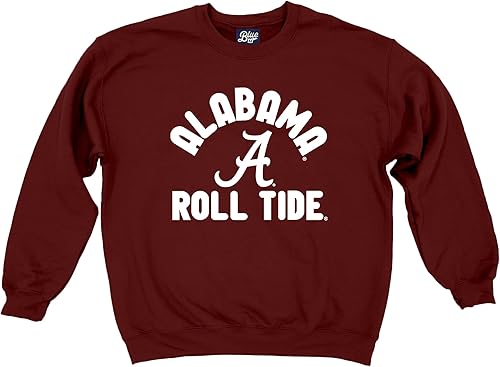 Miniatura 3 de Blue 84 Sudadera de cuello redondo Alabama Crimson Tide para hombre, color del equipo, carmesí, talla XXL