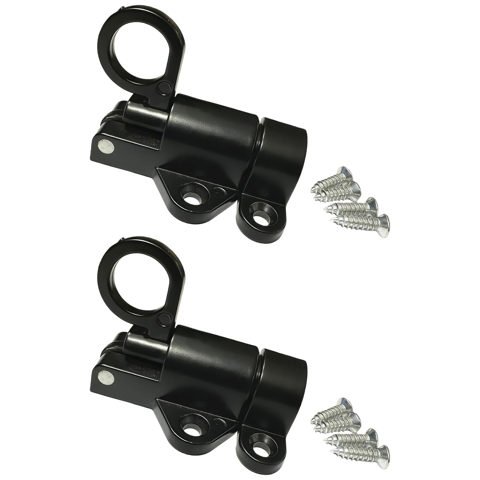 2Pcs Aluminum Alloy Bolt Automatic Door Bolt Latches Window Gate Security Pull Rings Spring Bounce Bolts Automatic Latches Hardware