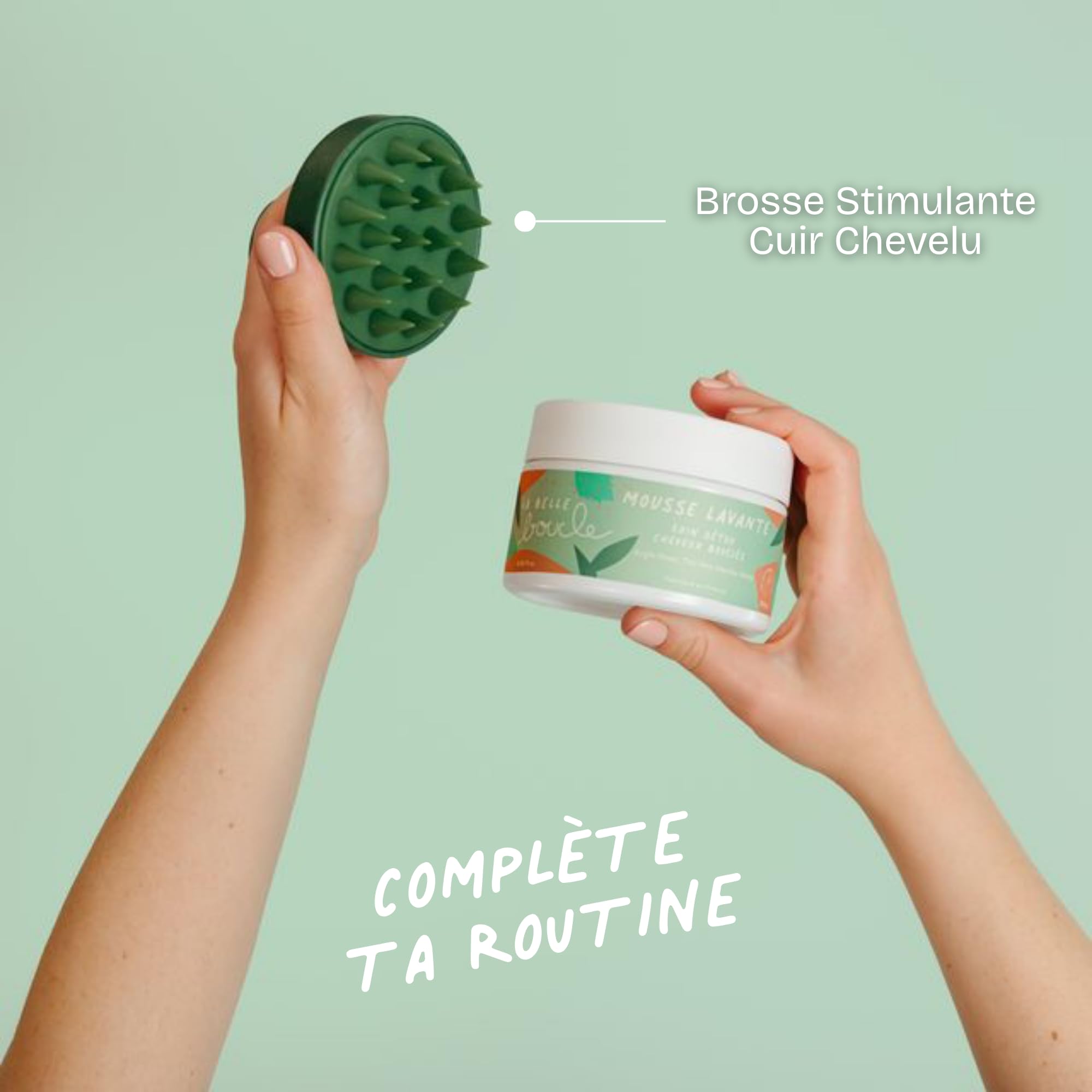 La Belle Boucle - Mousse Lavante Soin Détox 250ml - Purifie et Rééquilibre le Cuir Chevelu - Élimine Impuretés et Excès de Sébum - Soin Naturel Cheveux Bouclés, Frisés, Crépus