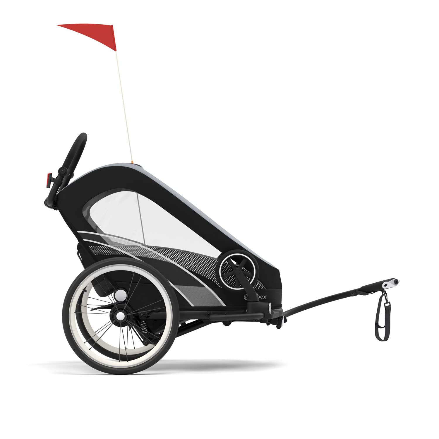 Cybex Cycling Kit for ZENO Multisport Trailer with Adapter, Bicycle Hitch Axle, Flag and Tail Light, Black : Cybex Baby Products