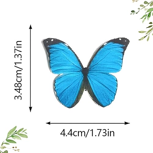 Miniatura 2 de Un juego de 60 piezas de papel de oblea, cupcakes de mariposa, decoración para hornear, festival de boda, postre, decoración de alimentos,