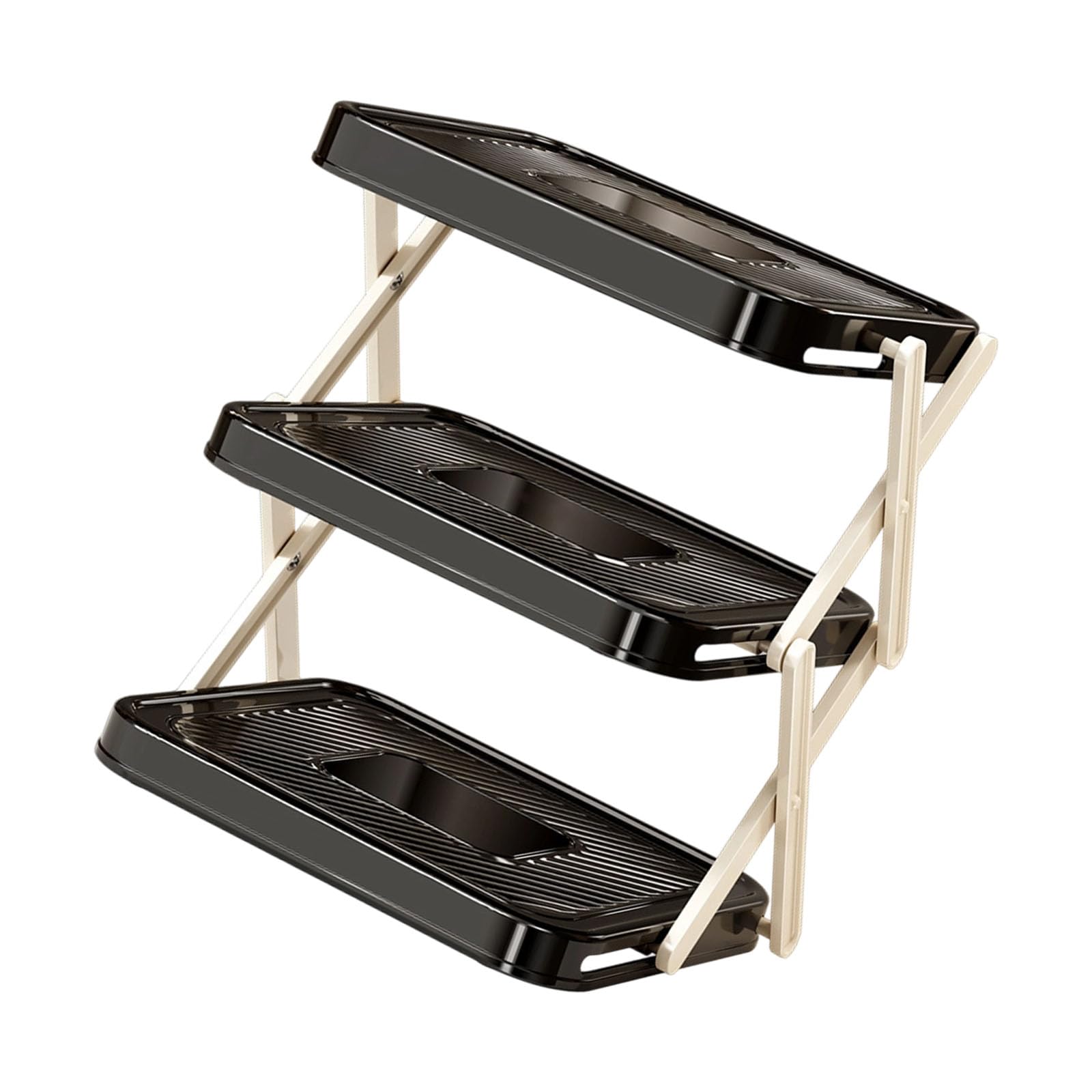 Kangnice Sturdy ABS 3 Stage Produce Holder for Efficient Cooking Setup for Household or Business Use Small Space Kitchen Planner