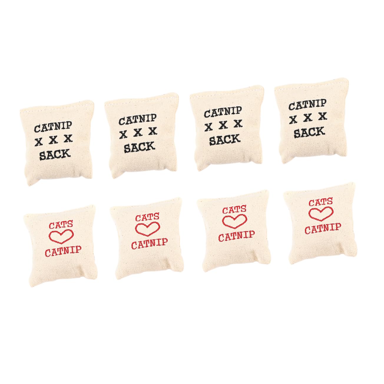DOITOOL 30pièces Jouets pour Chat Sachets Toile avec Cataire Et Remplissage Coton Accessoires Interactifs pour Chats Plusieurs Styles
