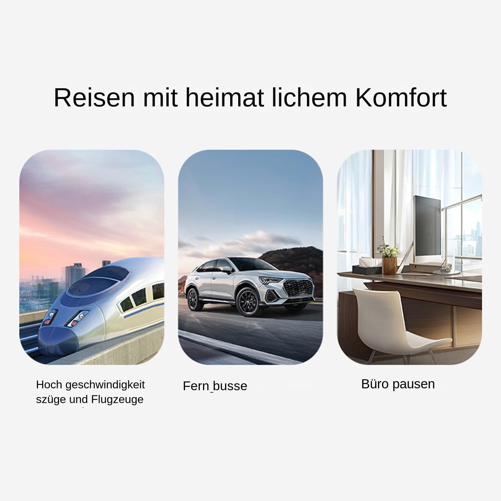 Poduszka Podróżna z Pianki Memory Foam Poduszka w kształcie litery U | Ergonomiczna Wentylowana Pianka Memory Komfortowa Do Spania W Samolocie Samochodzie Kempingu