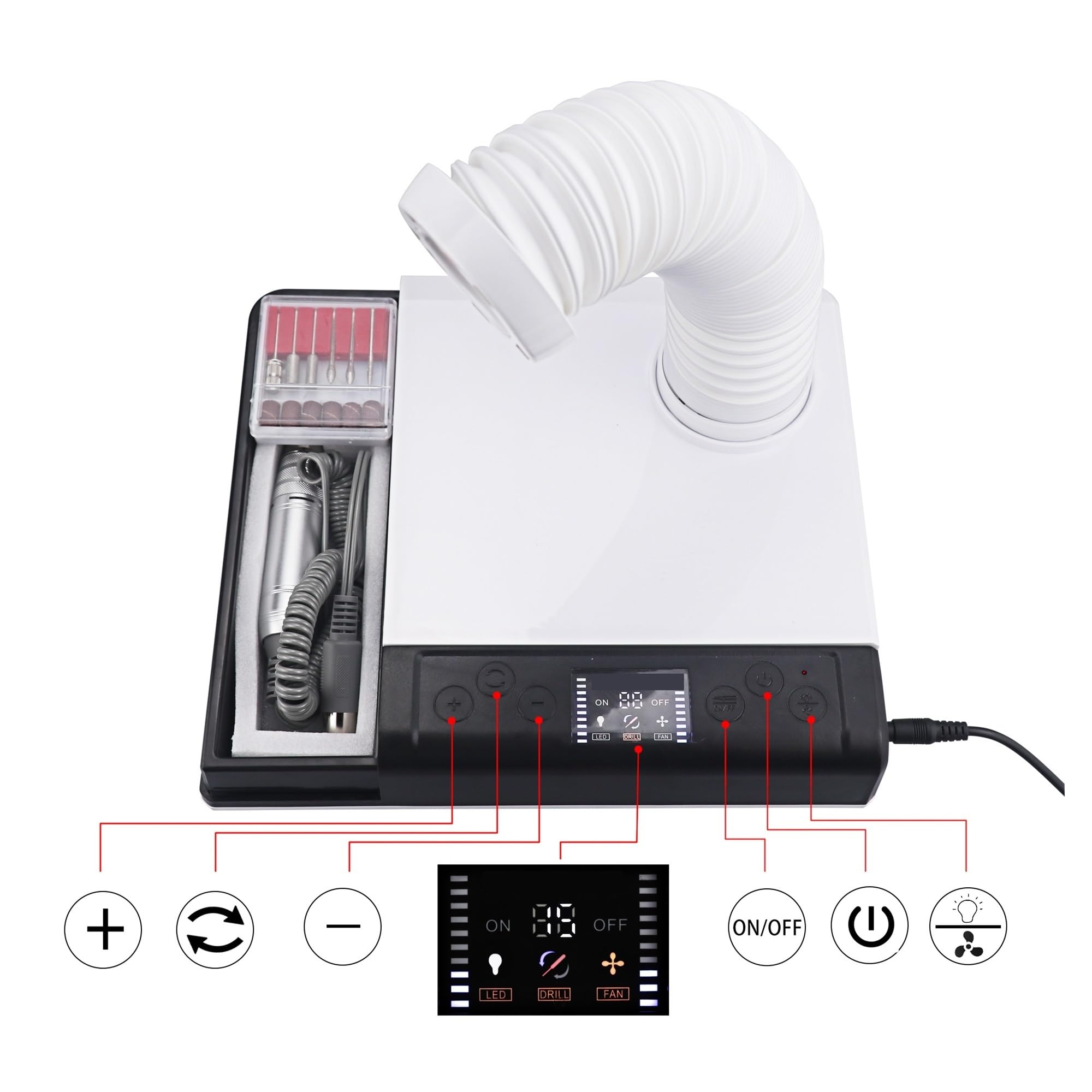 【新品】ワイヤレス集塵機　ネイルダストコレクター 楽天市場】【500円OFFクーポン】Rooro ワイヤレスネイルダスト