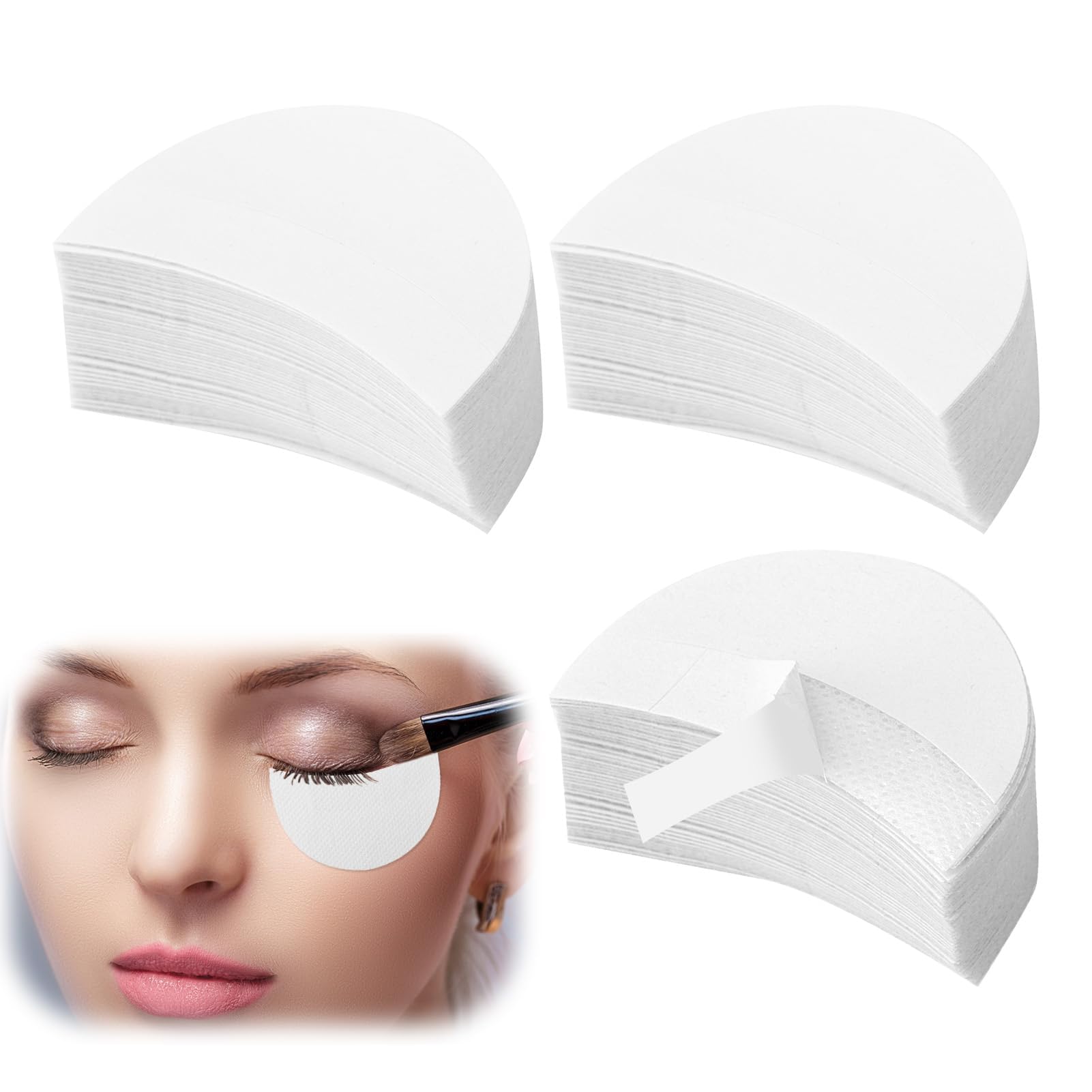 150 Pegatinas Sombras Ojos, Protección Maquillaje Sombras Ojos Impecable Adhesivos Protector Sombras Ojos Maquillaje Cosméticos Oculares Accesorio Belleza Antimanchas Aplicación Delicados Piel Escudo