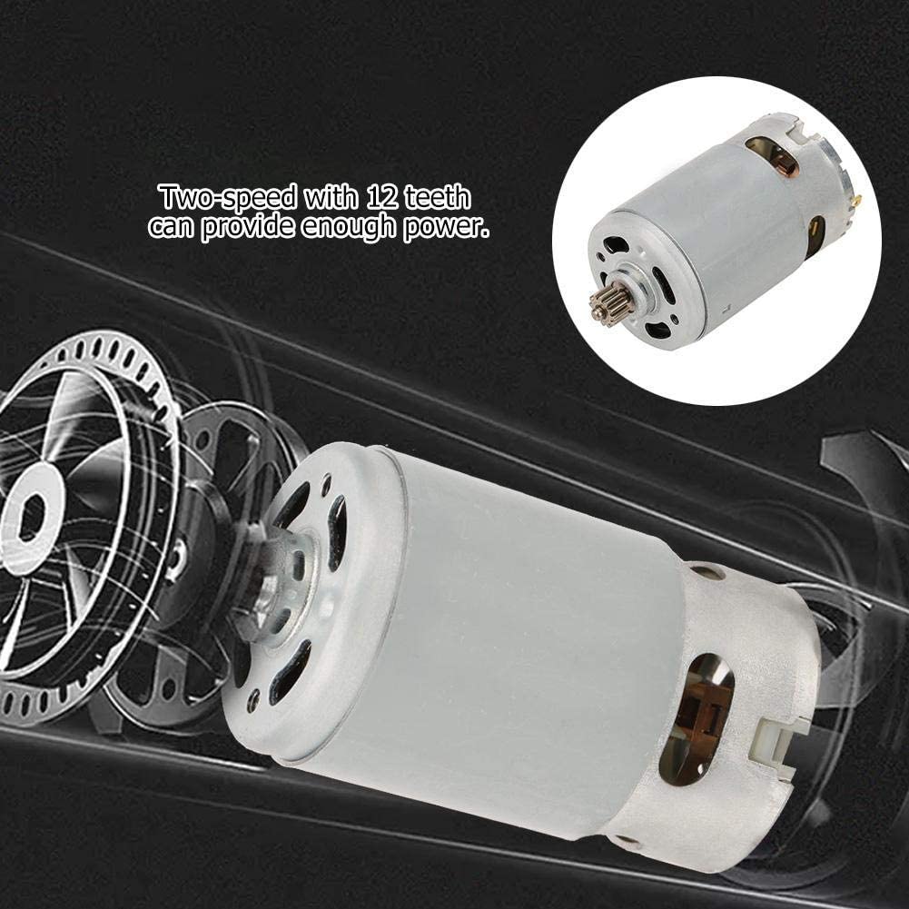 Motore a Corrente Continua Industriale a Due Velocità 12 Denti con Coppia Elevata a Basso Rumore per Trapano Elettrico (12V)