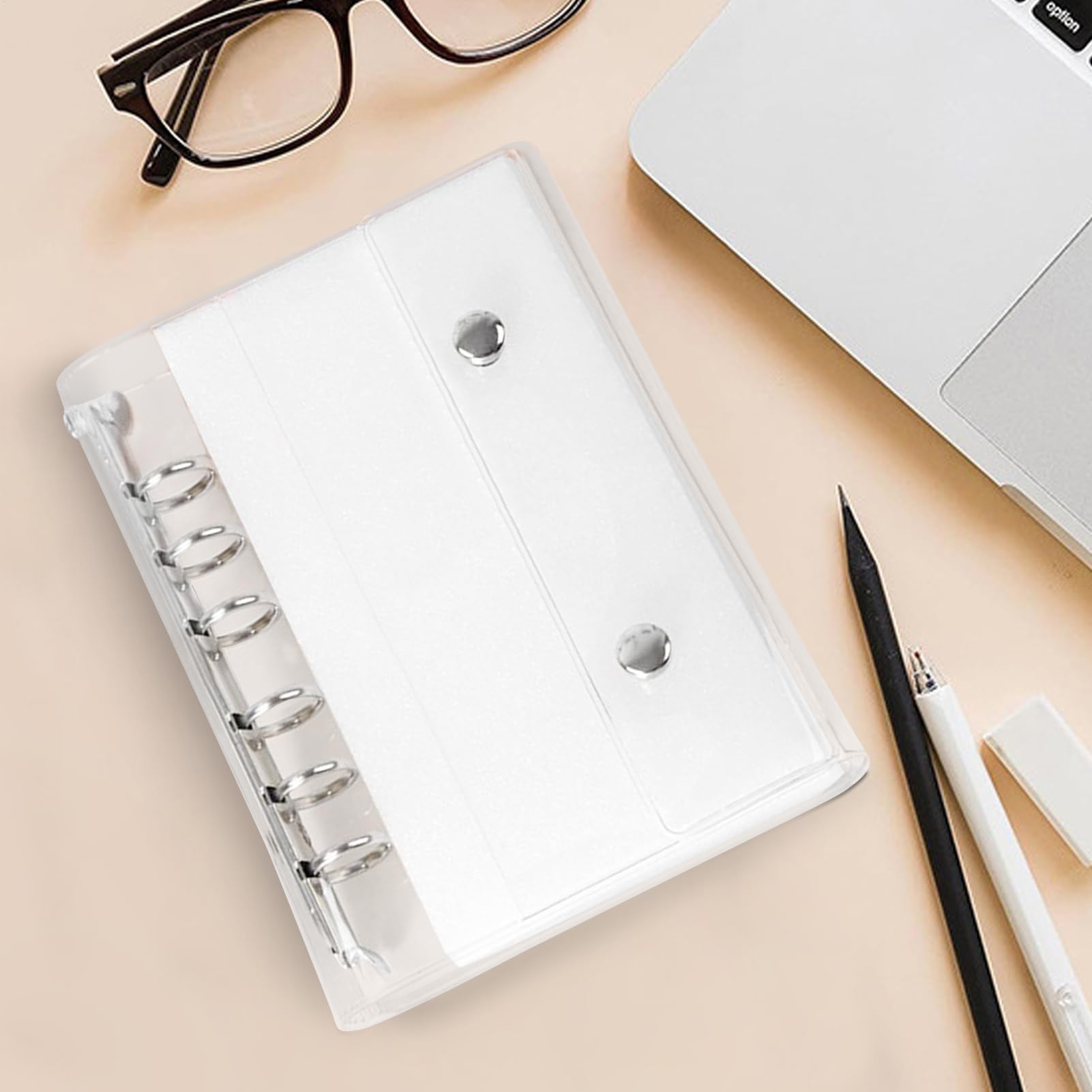 Amazon | クリアバインダー A6/| 6穴クリアPVCノートカバーバインダー