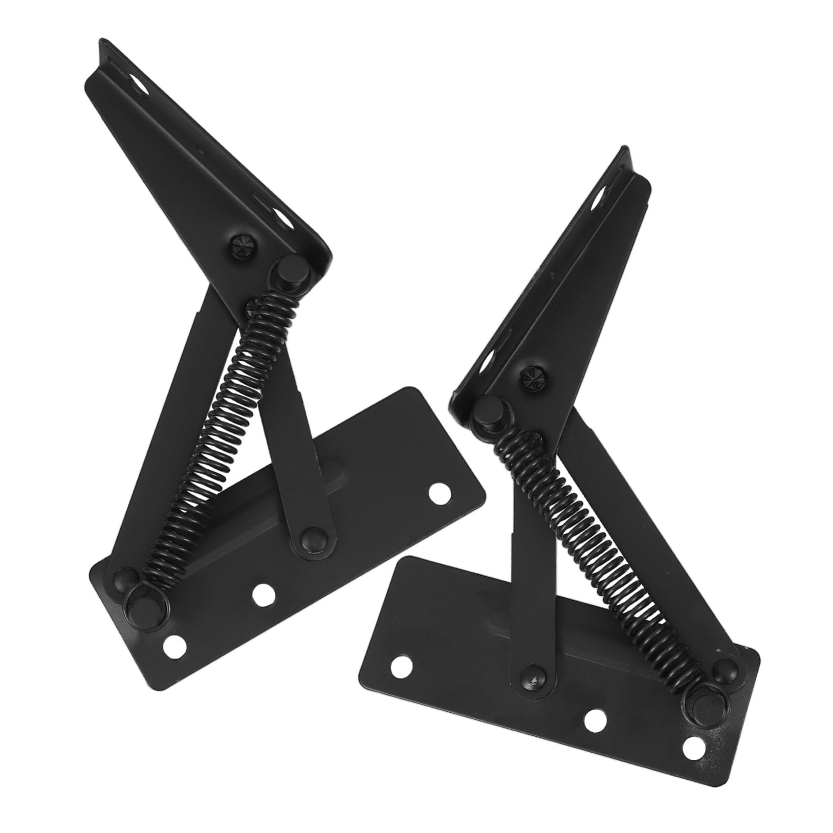 HOLIDYOYO 1Pair Spring Loaded Hinges Vertical Lift Support Durable Spring Hinge for Cabinet Flip Doors Reliable Door Hardware for Smooth Operation and Enhanced Stability