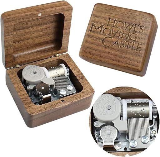 Caja de música Howl´s moving Castle-Merry Go Round of Life con mecanismo de madera tallada | Ya disponible en tu tienda friki favorita! En mundofriki.es!