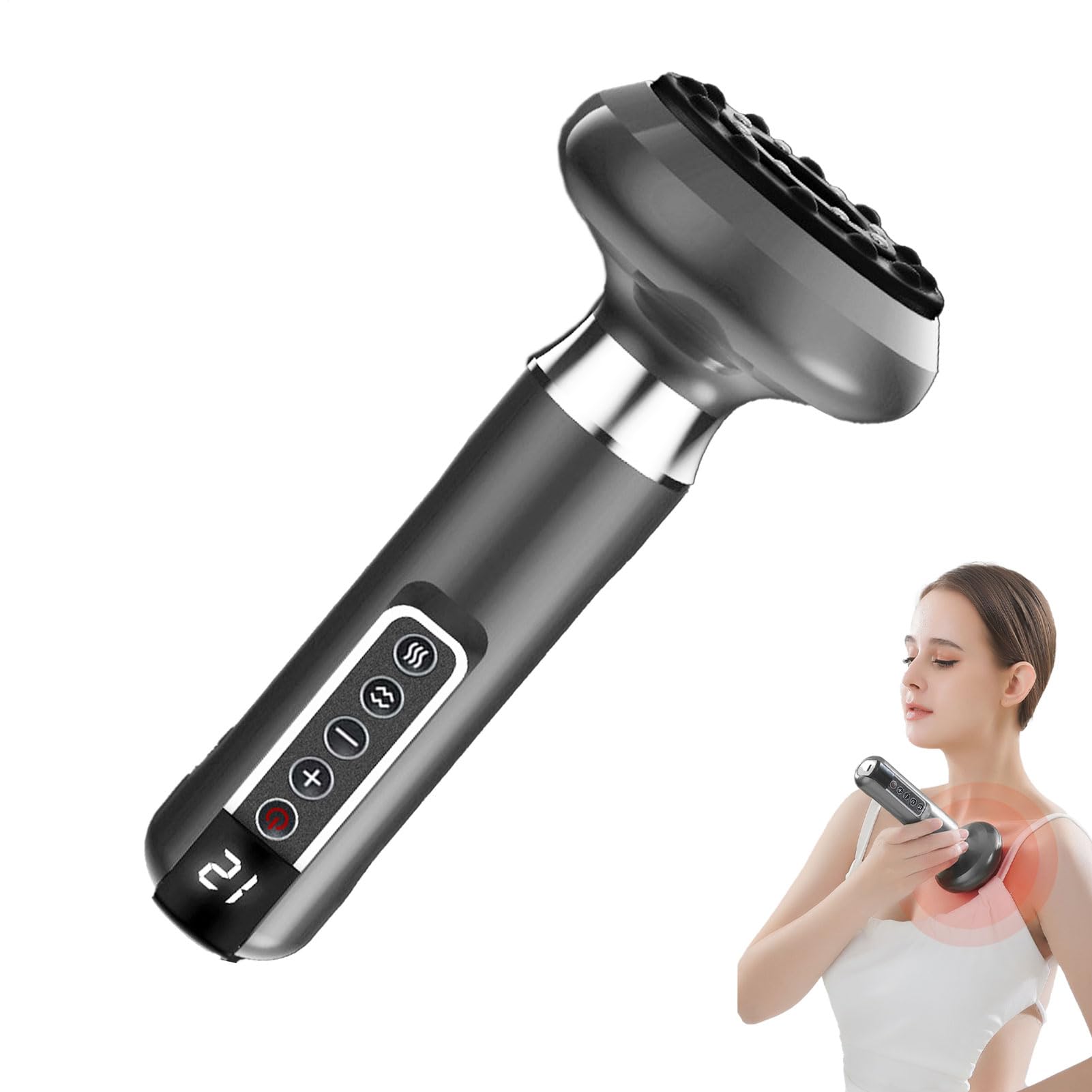 Masseur de cellulite à main électrique, masseur à ventouses pour cellulite - Andheld Body Shaper réglable - Appareil d' de Cellulite, appareil portatif de sculpture du corps, masseur de Cell