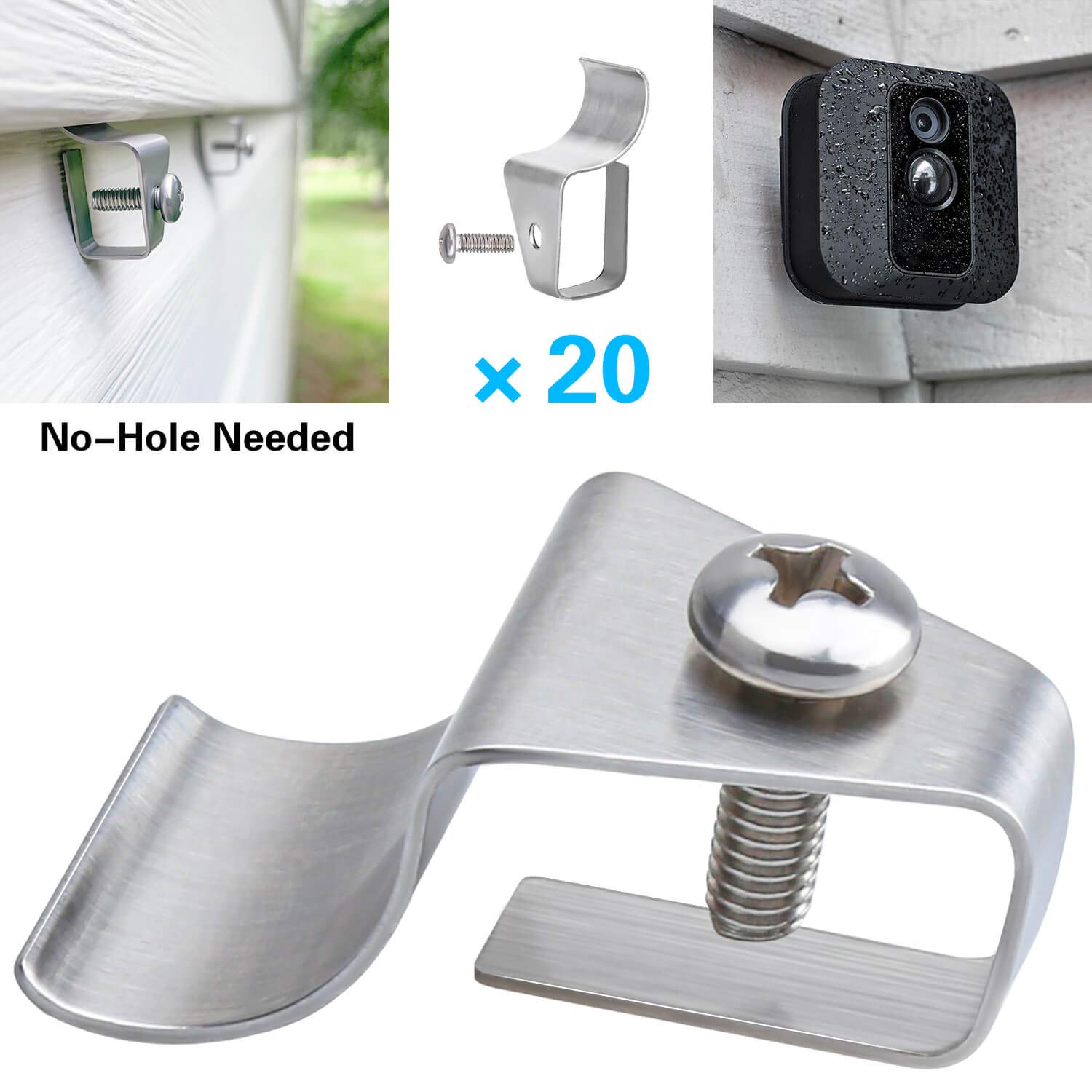 Buy Blink XT2 Camera Vinyl Siding Clips Hooks, NoHole Needed Outdoor