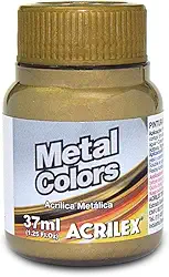 Tinta Acrílica Metal Colors 37 ml Acrilex Avulso Bronze 556