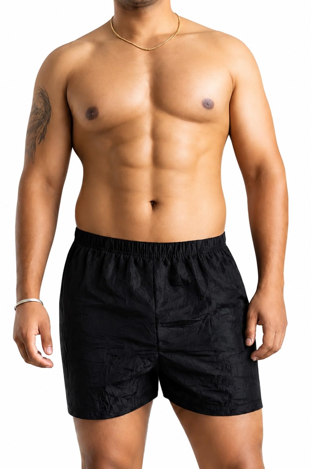 Men's Boxer Shorts||》Navy Blue and Black||》Elastic Waistband Pack of 3||》Sooo Soft and Cool to wear!!-image-18