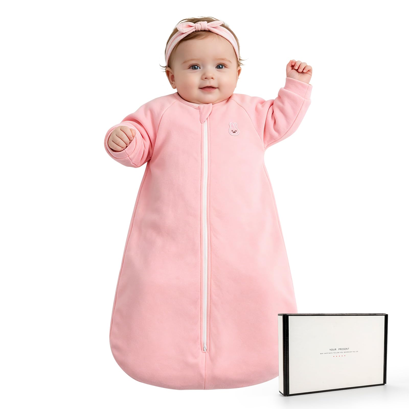 LILBESTIE 2.5 TOG Baby Sleeping Bag with Long Sleeves 6-12 Months — image 1