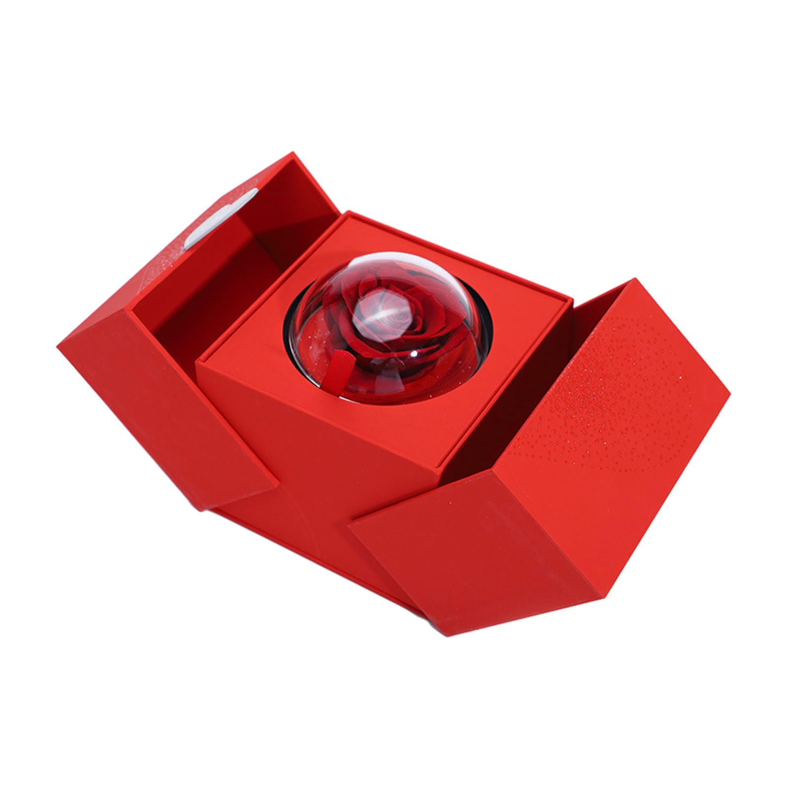 Kalttoy Delicate Floral Inspired Storage Holder Beautiful Floral Storage Case for Special Present Stylish Jewelry Display Case