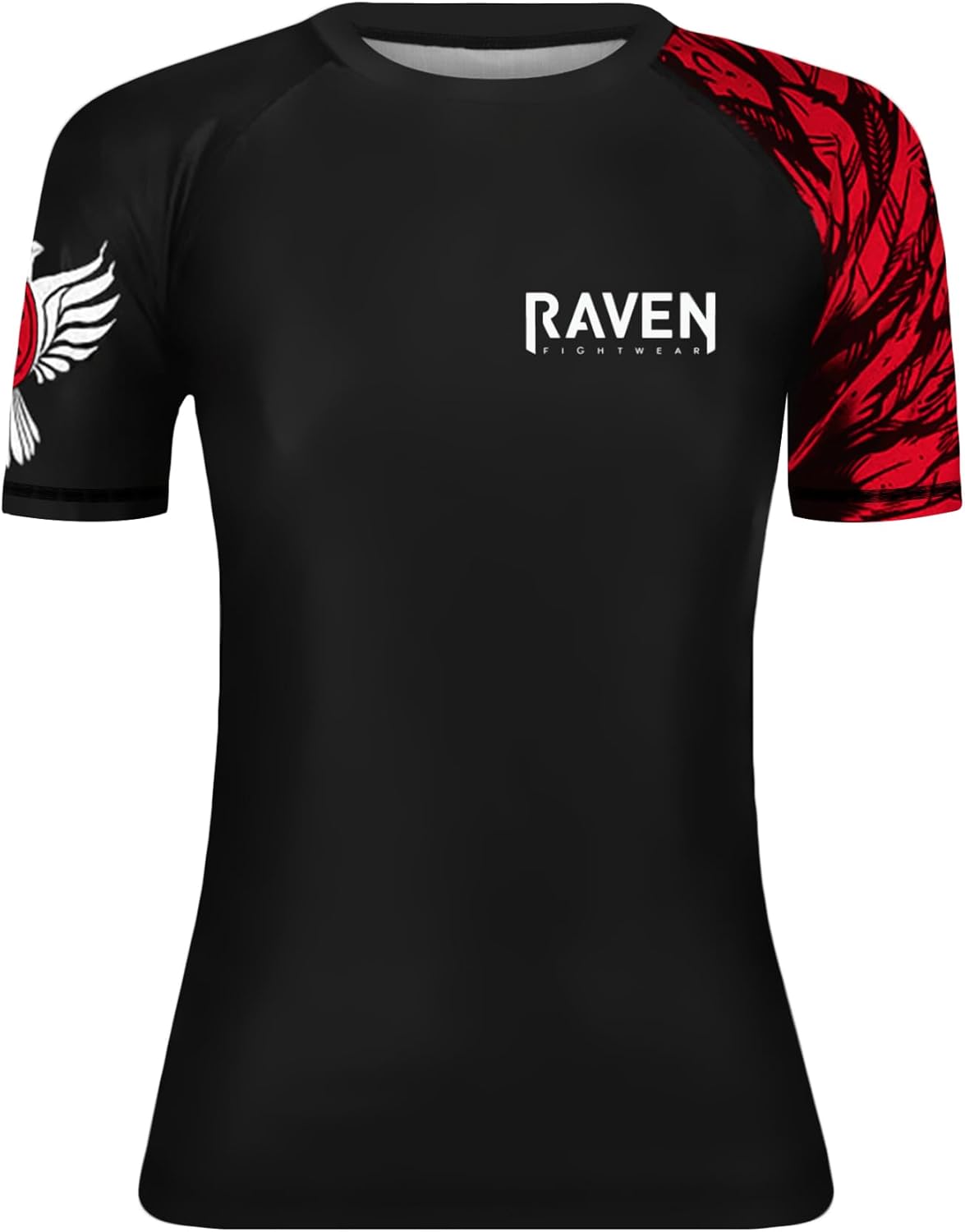 Raven Fightwear Women's Aerial Assault Short Sleeve BJJ Rash Guard MMA
