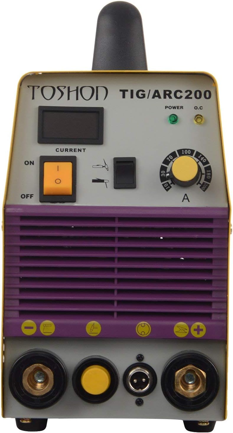 TOSHON TIG/ARC200 Inverter Welding Machine, 220 VAC, 200 A