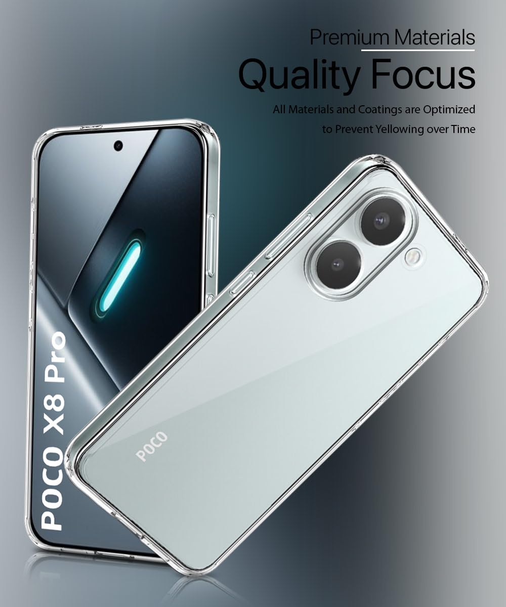 Transparent Case for Poco X8 Pro - Full Protection -7 Transparent Case for Poco X8 Pro - Full Protection -7