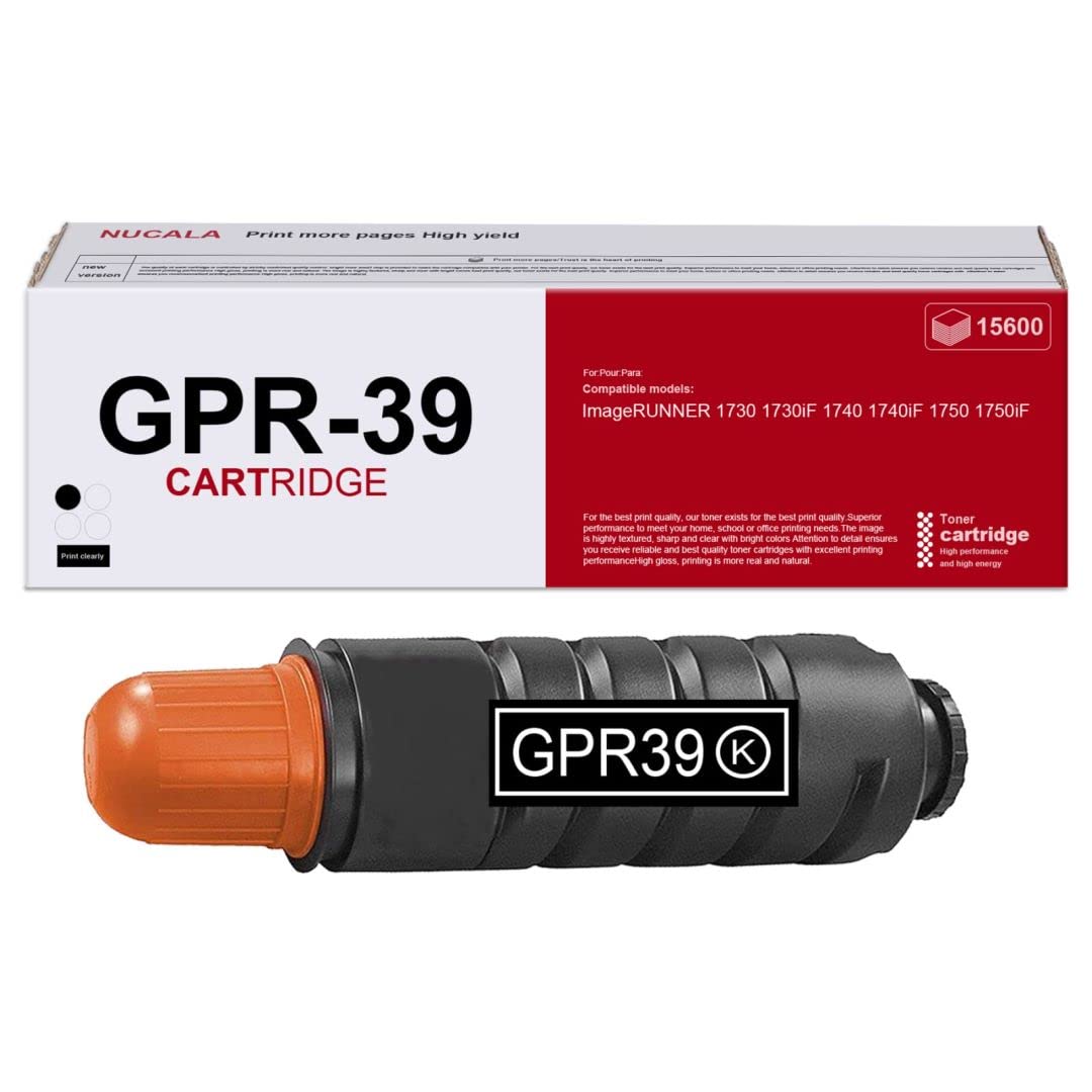Toner Cartridge GPR-39 Black (2787B003AA) Compatible Cartridge GPR39 Toner Cartridge Replacement for Canon ImageRUNNER 1730 1730iF 1740 1740iF 1750 1750iF Printer - 1 Pack