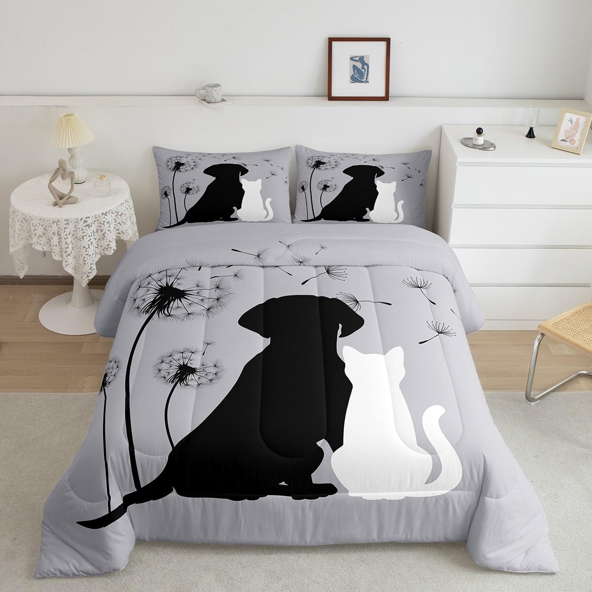 Erosebridal Couple Bedding Set King