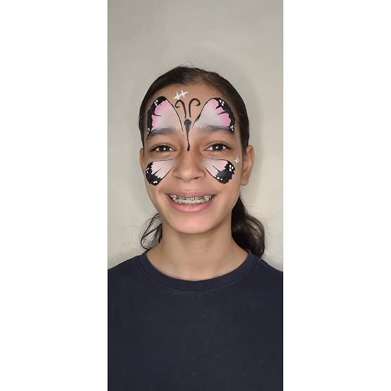 Snazaroo Split Cake Face Paint, 3 Colour, Butterfly