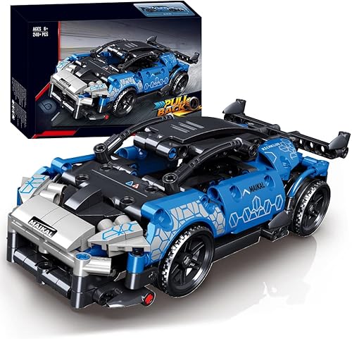 HEGOAI Mini juego de construcción de autos de carreras, escala 118, juguetes de bricolaje para niños de 7, 8, 9, 10, 11 años, niñas y amantes de los