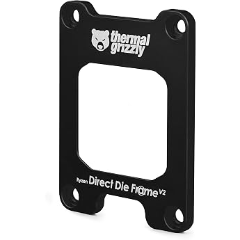 Thermal Grizzly - Direct Die Frame V2 - Ryzen 7000 - CPU Contact Frame for mounting without the integrated heat spreader - Fo